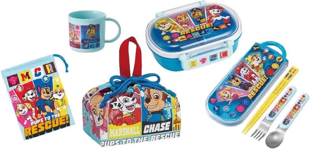 Skater Paw Patrol 25 Antibacterial Dishwasher Safe Soft Lid Tight Lunch Oval 360ml Trio Set Cup Lunch Drawstring Paw Patrol Kids Character Soft Tight