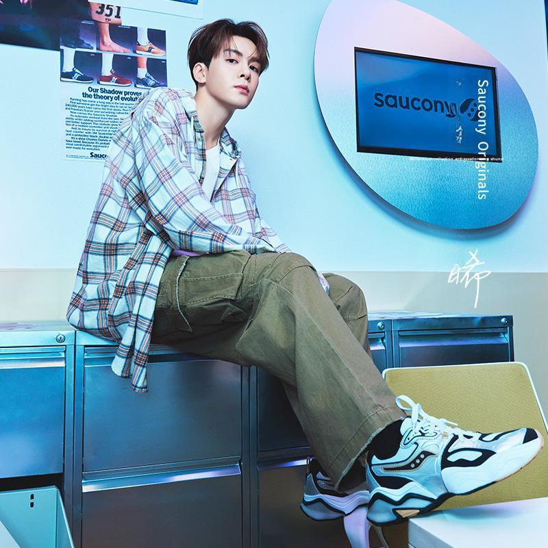 SAUCONY Σταθερό Casual Ρετρό Υποστηρικτικό Ανθεκτικό Χαμηλό Running Παπούτσι Unisex Sneaker Ασημί Μαύρο Λευκό S79055-4