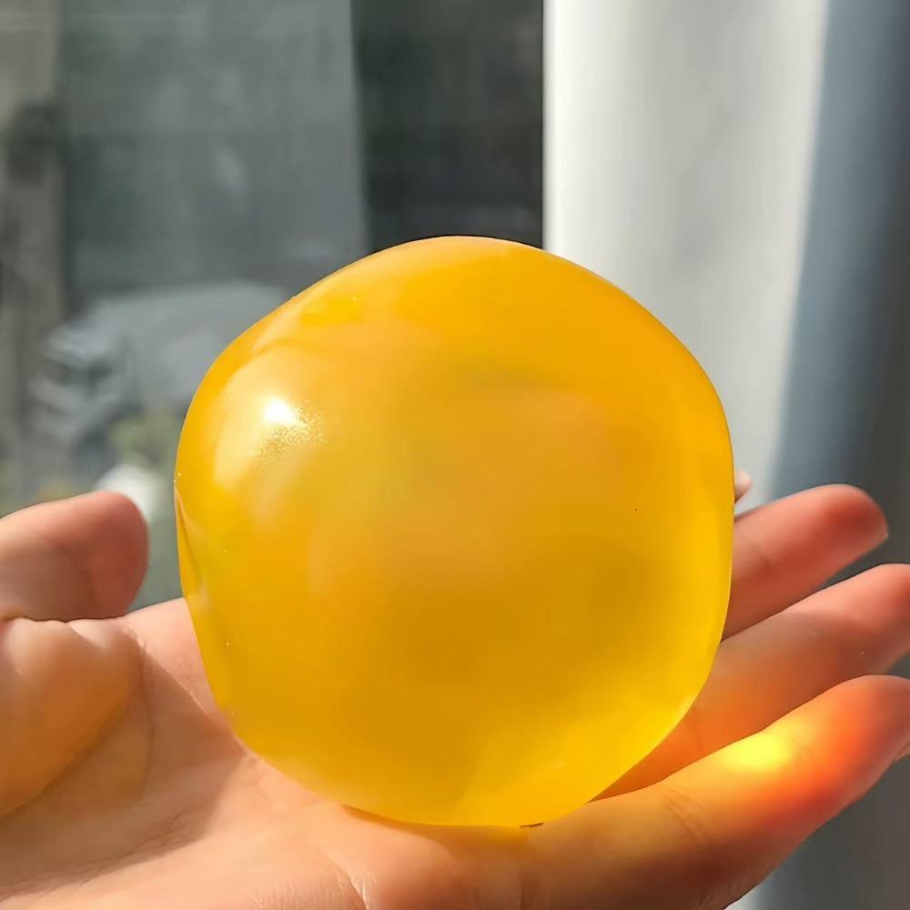 Stress Relief Coconut Oil Stress Ball Shapeable Decompression Pinch Toy  For Kids Adults