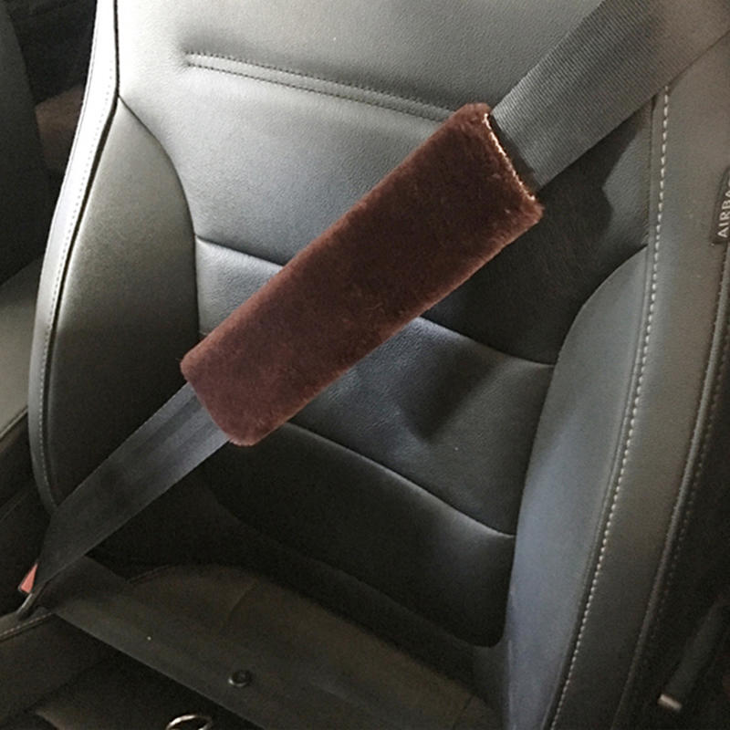 2pcs Car Seat Belt Cover Fluffy Auto Seatbelt Safety Belt Shoulder Pad Protector Adults Kids Car Interior Accessories