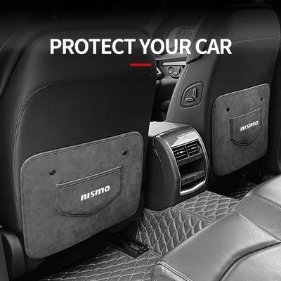 Car Anti-dirty Pad Seat Back Protective Mat Anti Kick Pad Car Accessory For Nismo Nissan Qashqai Juke X-Trail Patrol Navara Tiid