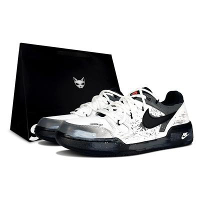 Full Force Skateboard Shoes Men's Low Top Black/Gray/White FB1362-101(Team79-S-BOX)