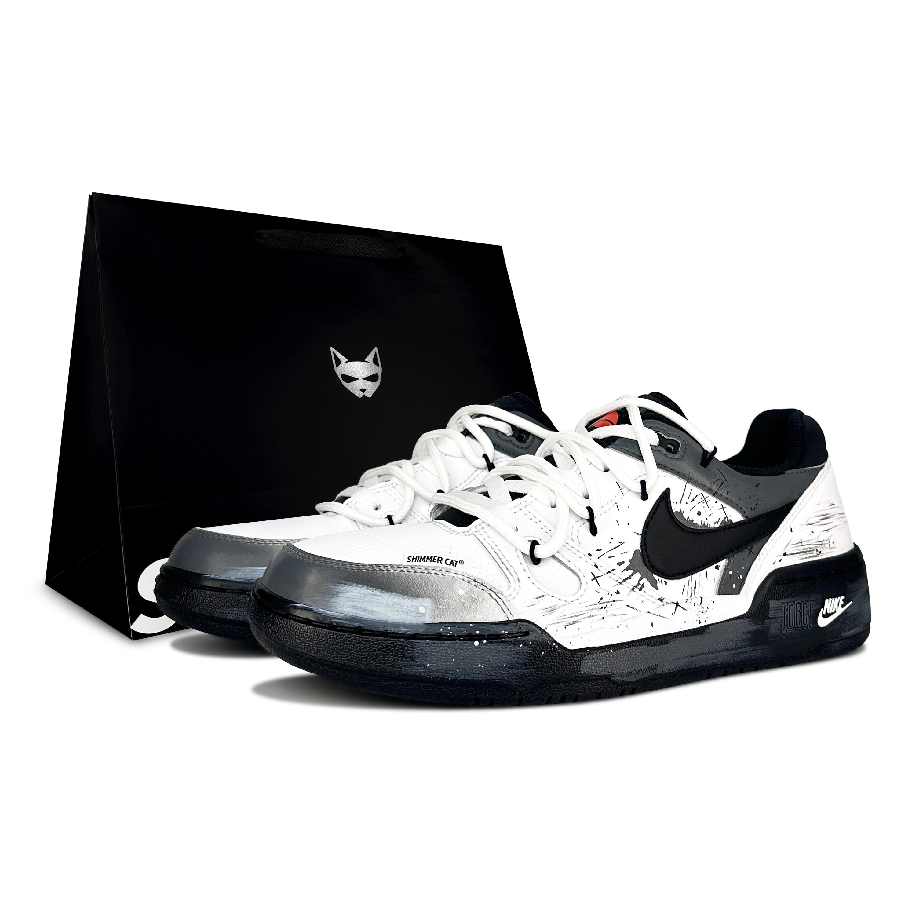 

Nike Full Force Skateboard Shoes Men s Low Top Black/Gray/White FB1362-101(Team79-S-BOX) 42