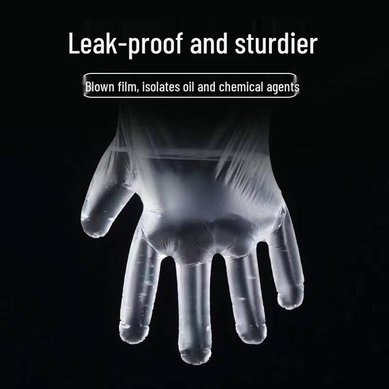 ZISIZ Thickened Food-Grade Disposable Plastic Gloves