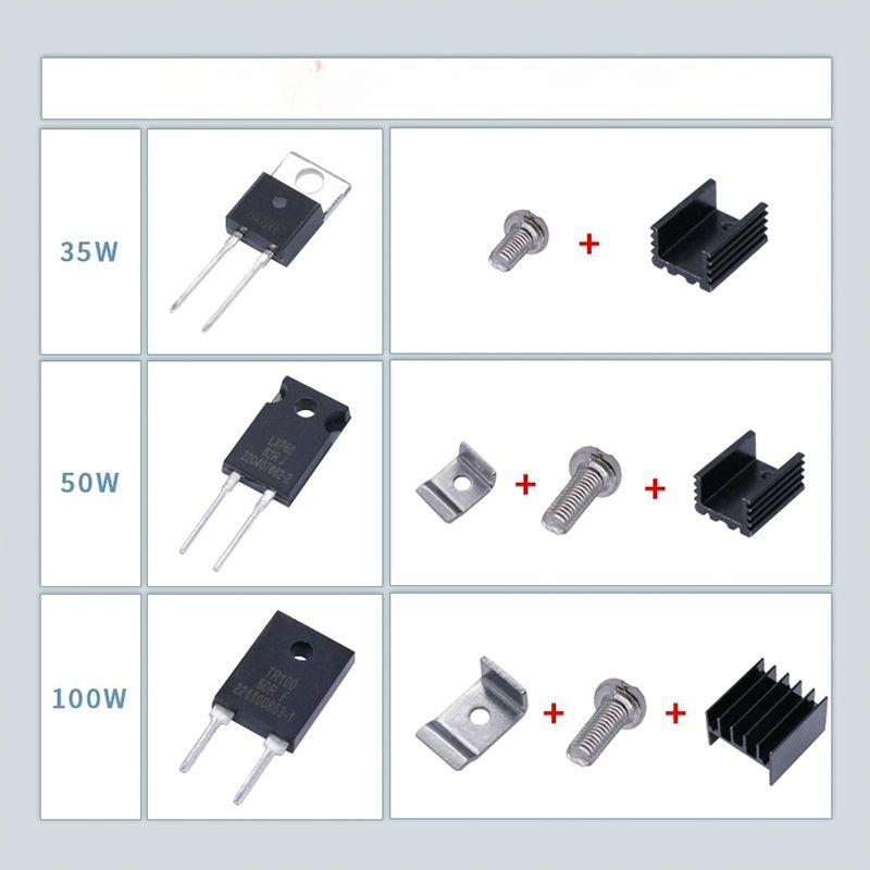 RTP Thick Film Non-Inductive Precision Resistor 35W 50W 100W 50ohm 1%