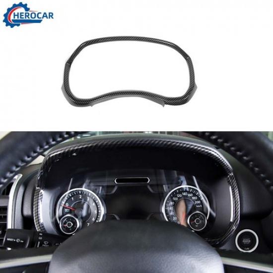 Mittelkonsole Armaturenbrett Dekor Zierleiste Abdeckung Kohlefaser Für 2018+ Dodge Ram