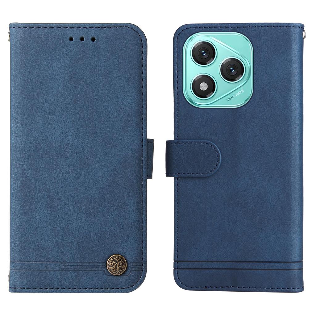 For Honor X70i/400 Lite 5G Leather Wallet Cases Skin Touch Phone Cover Stand with Strap