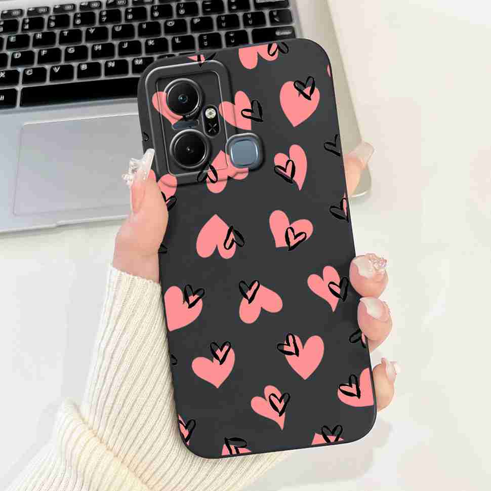 For Infinix Smart 6 Plus X6823C Case Luxury Floral Fashion Soft Silicone Cover For Infinix Smart 6Plus X6823 6.6" Phone Case