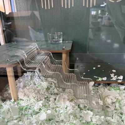 Acrilic Ladder Bridge Hamster Alpinism Jucărie Clear Decor Cage Habitat