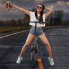 Foldable Electric Scooter, 500-watt Motor, with Seat and Basket, Maximum Range of Up To 34 Kilometers.