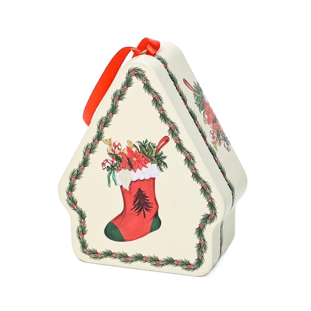 

New Tinplate Christmas Tin Box Multii Style Santa Claus Chocolate Can DIY Storage Jar Jewelry AS PIC