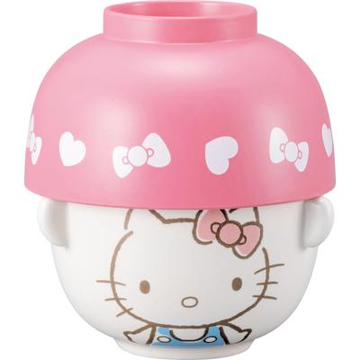 San Art Sanrio Hello Kitty Soup and Rice Bowl Mini Sanrio Made In Set, Kitty, Goods, Gift, Present, Japan, SAN4213-1