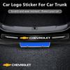 1Pcs Transparent Car Trunk Badge Protective Sticker Car Accessories For Chevrolet Spark Silverado Trailblazer Cruze Captiva Lacetti