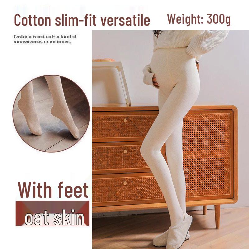 

Thickened Maternity Leggings for Spring, Autumn, and Winter Warmth M One Size (Suitable for 85-160 kg)