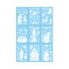 Reindeer Window Snowflake Sticker Static Pvc Glass Decals For Christmas Decor