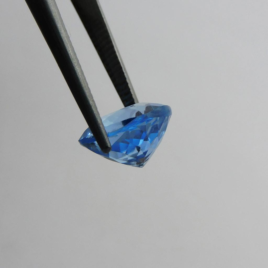 CERTIFIED 3 Ct Natural Blue Sapphire Square Cushion Cut Gemstone From Sri Lanka