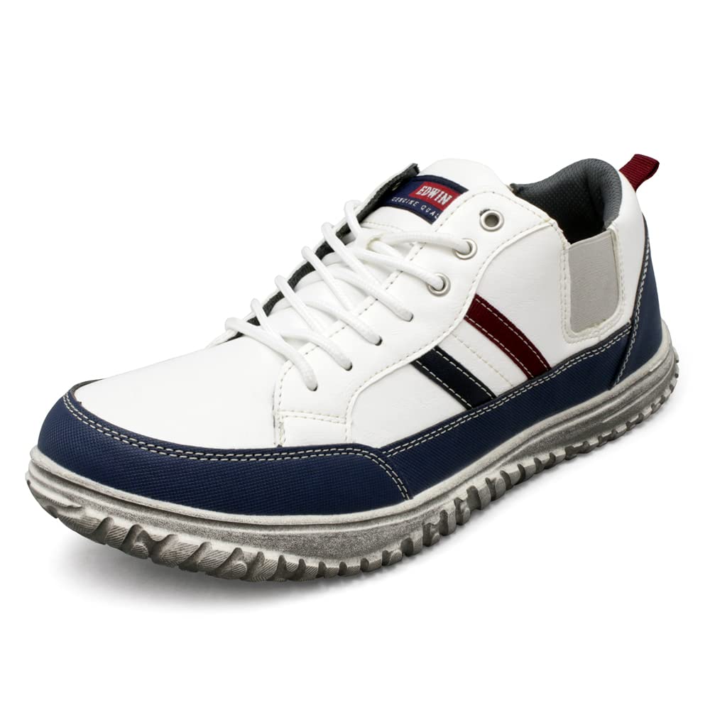 

Edwin Casual Wide 4E Side High Comfortable Shock Stylish edm639 Size Men s Sneakers, Fit, Gore, Cushioning, Absorption, Ultra-Lightweight Sole, белый