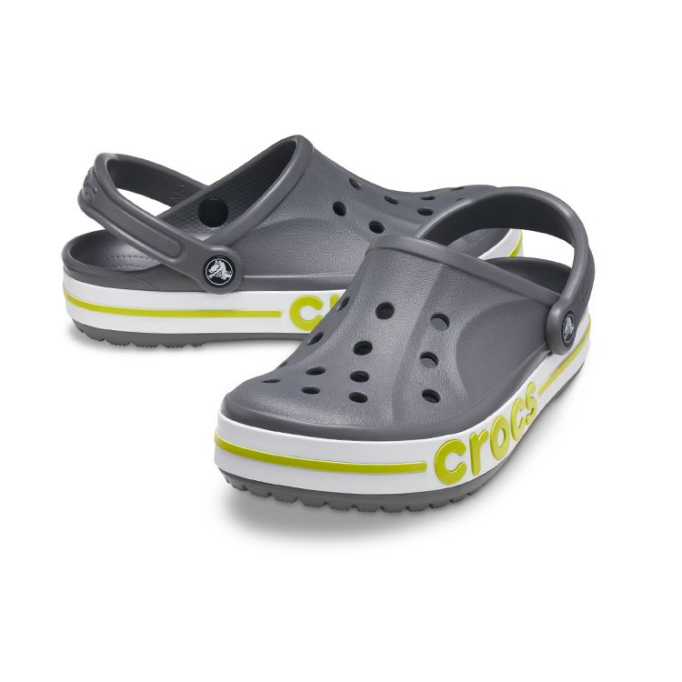 Crocs Bayaband Non-Slip Durable Clogs Unisex Footwear Gray 205089-0GX
