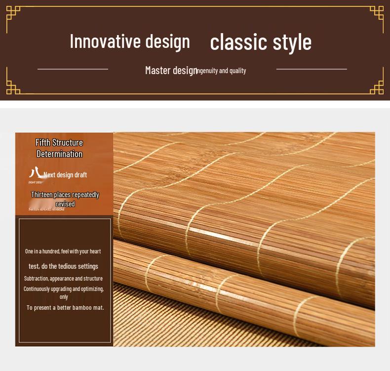 Dual-Sided Bamboo Straw Summer Mat for Student Dorms, Single & Bunk Beds - Home Ice Silk Cooling Mattress