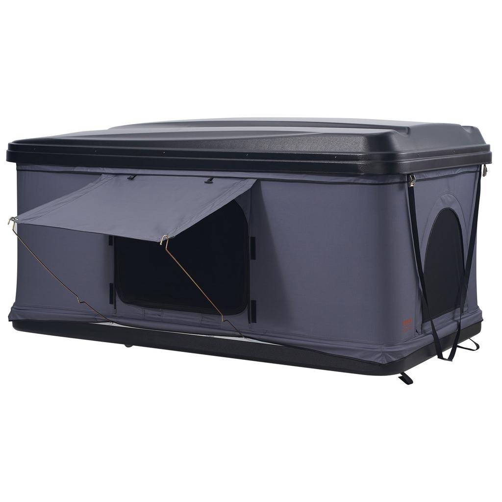 VEVOR Rooftop Tent Hard Shell, Naturnest Rooftop Tent Hardshell for 2-3 Person, Hard Shell Roof Top Tent with Telescopic Ladder Thick Mattress