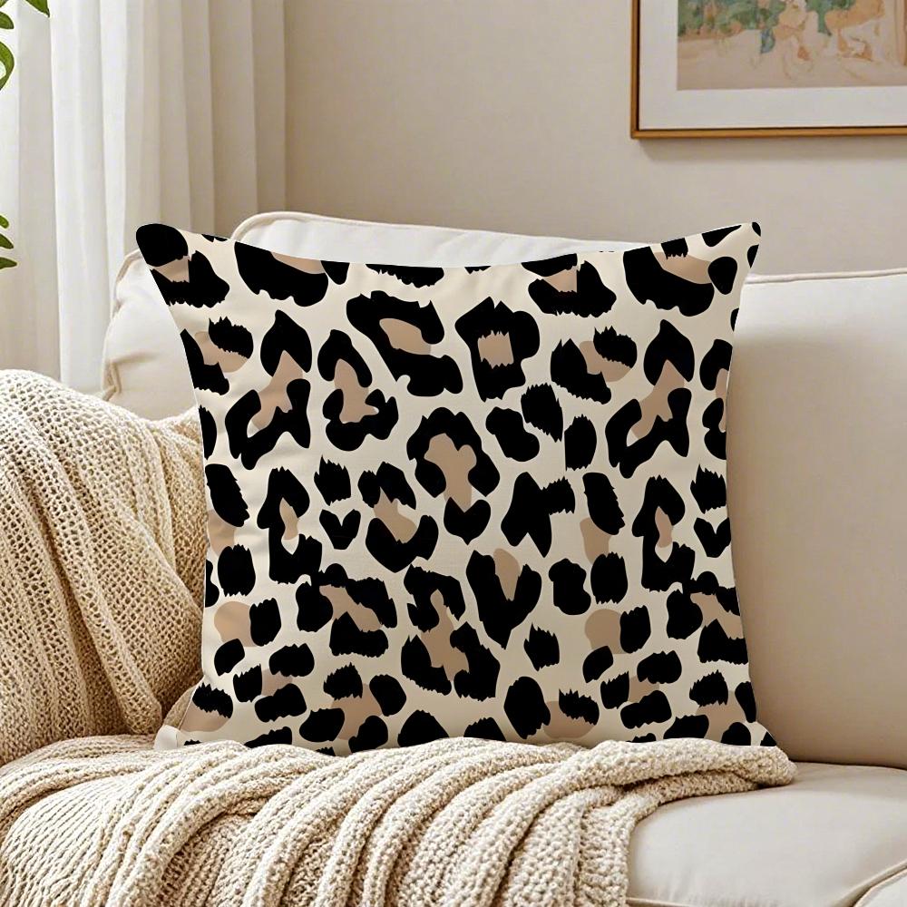 Classic fashion leopard print Cushion Cover Pillowcase Antidustmite living Room Sofa Decor Cushion Room