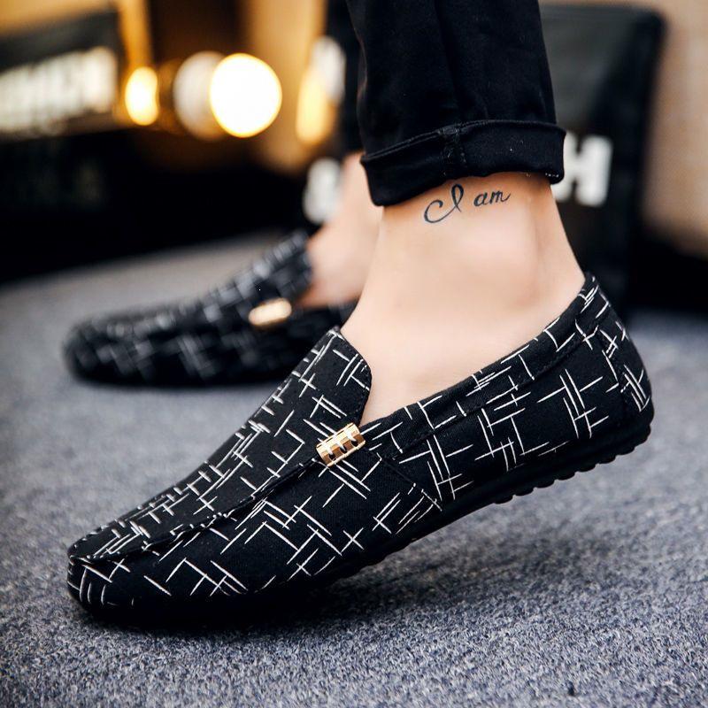 Men's Slip-On Breathable Moccasins - Korean Style Trendy Casual Driving Shoes
