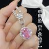 BELLA BOX Trendy Long Pillow Shaped Pink Zircon Jewelry Set Suitable For Women's Daily Party Fashion Jewelry