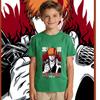 Kids Bleach Ichigo Anime Print Cotton T Shirt Boys Girls Casual Short Sleeve Summer Tee Top