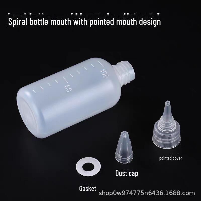 20/30/50ml Plastic Pointed Mouth Squeeze Bottles for Pigment Ink and Color Mixing