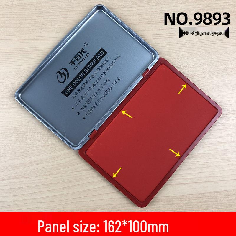 Large Quick-Drying Four-Color Ink Pad for Office Use and Newborn Hand/Footprints.