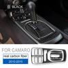 Voor Chevrolet Camaro 2010 2011 2012 2013 2014 2015 Echte Zachte Koolstofvezel Accessoires Interieurlijsten Auto Pookknop Paneel Sticker