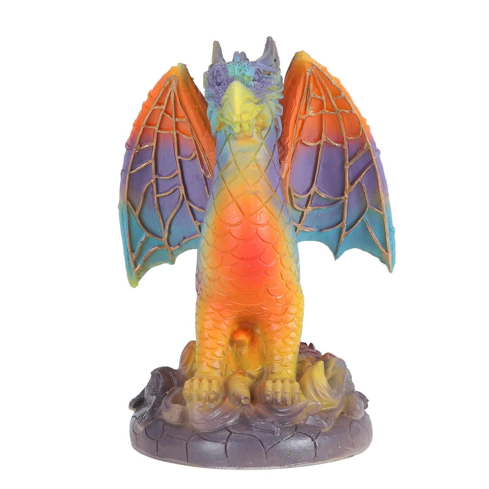 

Винтажный ночник с животными, красочная картина, декоративная настольная лампа из смолы для декора спальни Dragon