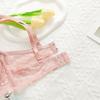 Large Size Women Lace Lingerie Minimizer Bra Gathered Push Up Brassiere Adjustable Thin Breathable Underwear Top