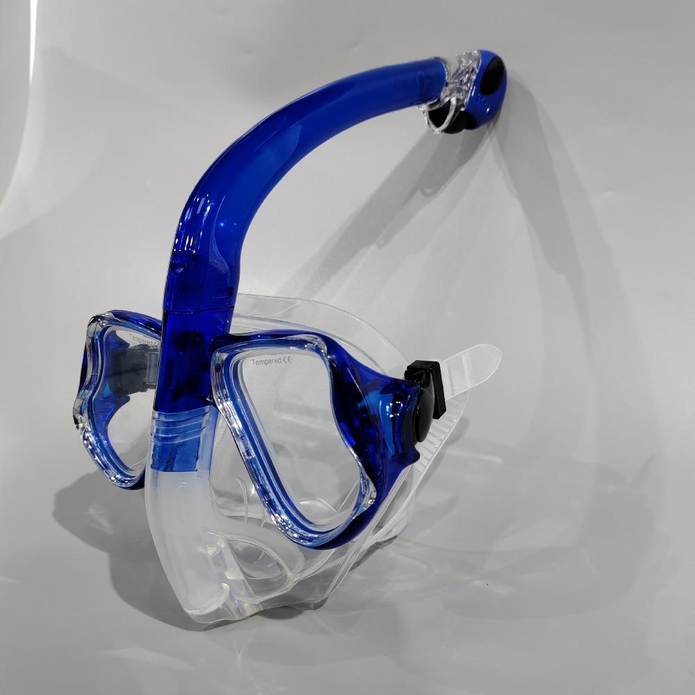 Masque de snorkeling entièrement sec, lunettes de snorkeling amovibles