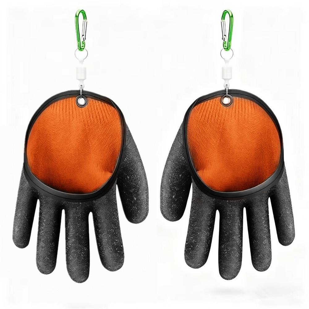 Anti-Slip, Anti-Puncture, Waterproof Fishing Gloves - Non-Stick Latex Grip for Handling Lures and Fish