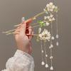 Chinesische High-End Quasten Haarnadel: Hanfu-Haaraccessoire im antiken Stil aus Holz