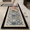 Kitchen floor mat, absorbent, oil-absorbing, non-slip, simple, cuttable, easy-to-clean diatomaceous earth mat.