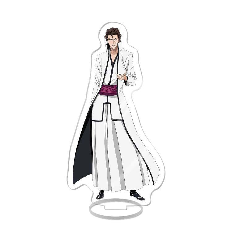 Hot Anime Bleach Figure Kurosaki Ichigo Urahara Kisuke Aizen Sousuke Cosplay Acrylic Stand Model Plate Desk Decor Standing Sign