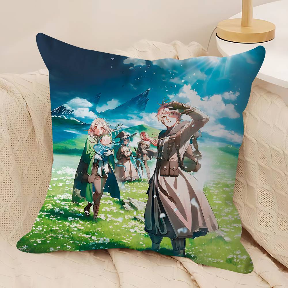 Mushoku Tensei Jobless Reincarnation Personalized Picture Text Home Decorative Pillows Household Gifts 45x45cm