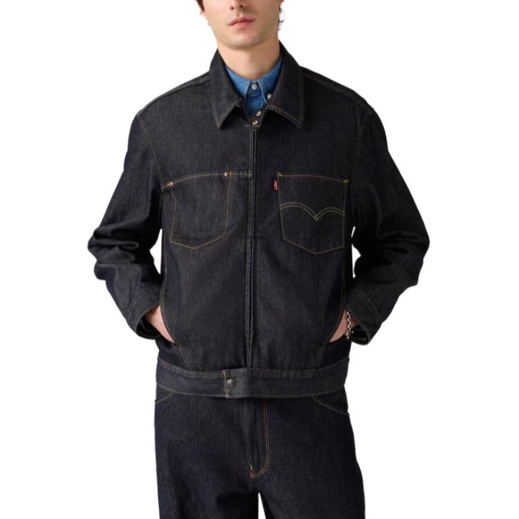 Levis Comfortable Versatile Solid Classic Loose Denim Jacket Men Jackets 003M3-0000