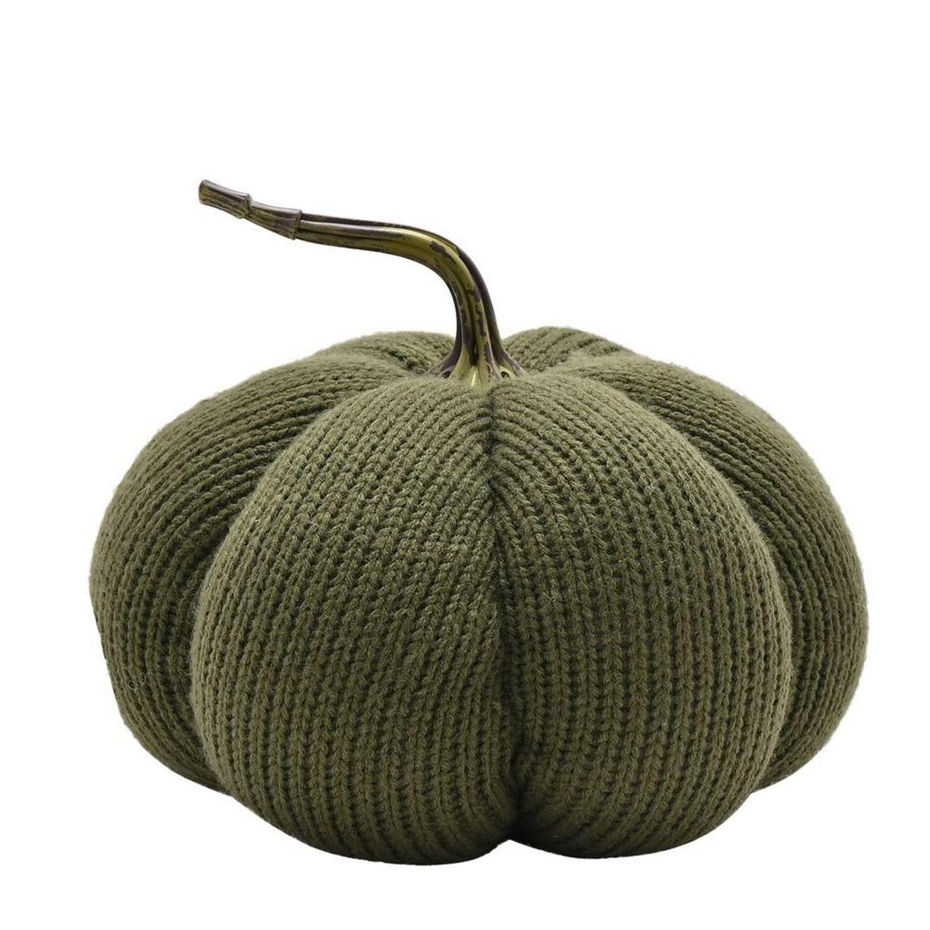 Country Living Pumpkin Doorstop - Green