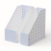 Pegboard Design Desktop File Storage Rack DIY Stable Perforated Board Storage Box with Pegboard Organizer File Organizer Holder