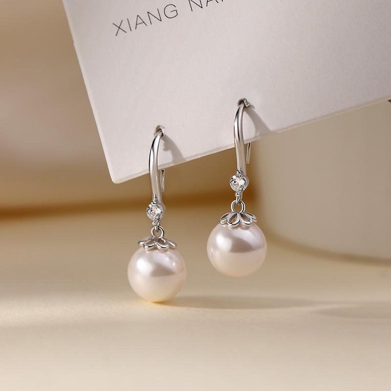 Pearl Zircon Tassel Ear Hooks - Women s Versatile Luxury Earrings