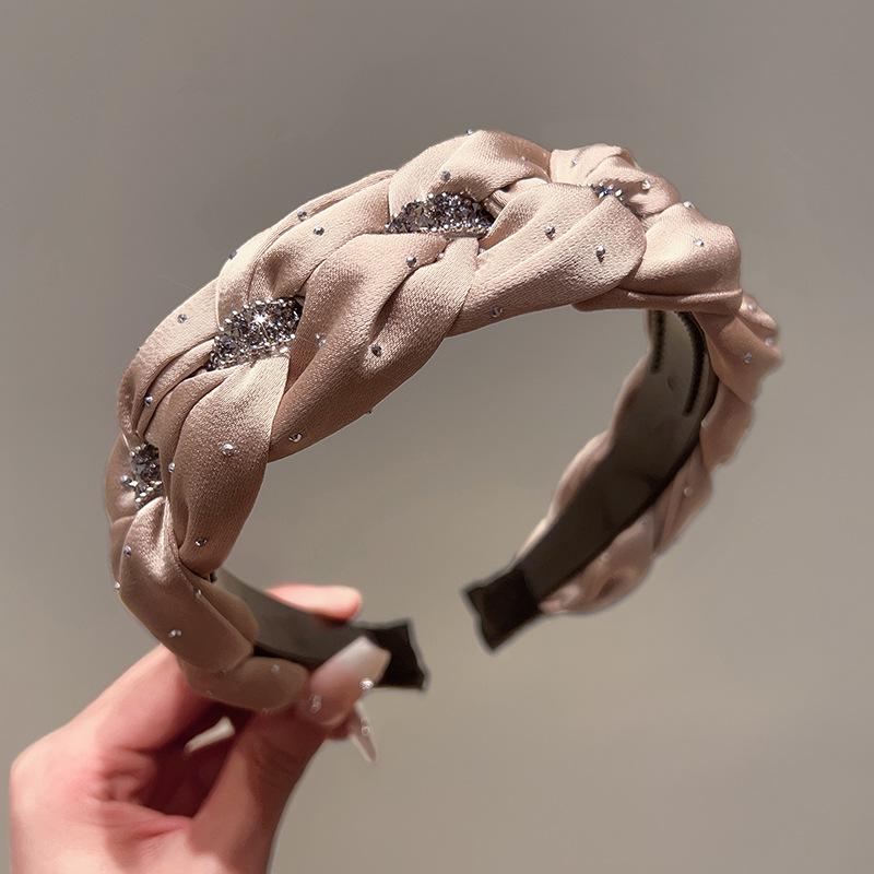 

Черная повязка на голову со стразами в виде черепа и звезд - Высококачественная универсальная женская заколка для волос