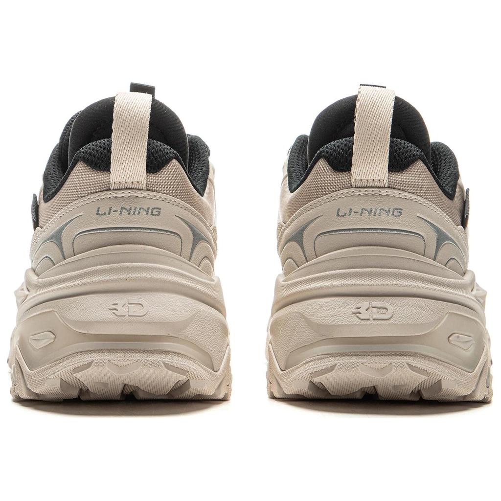 Li Ning CF Suo Qian Xing Ce 3 Comfortable Trendy Slip Resistant Durable Low Top Lifestyle Casual Shoes Men Casual Shoes Light-Gray AHCU037-1