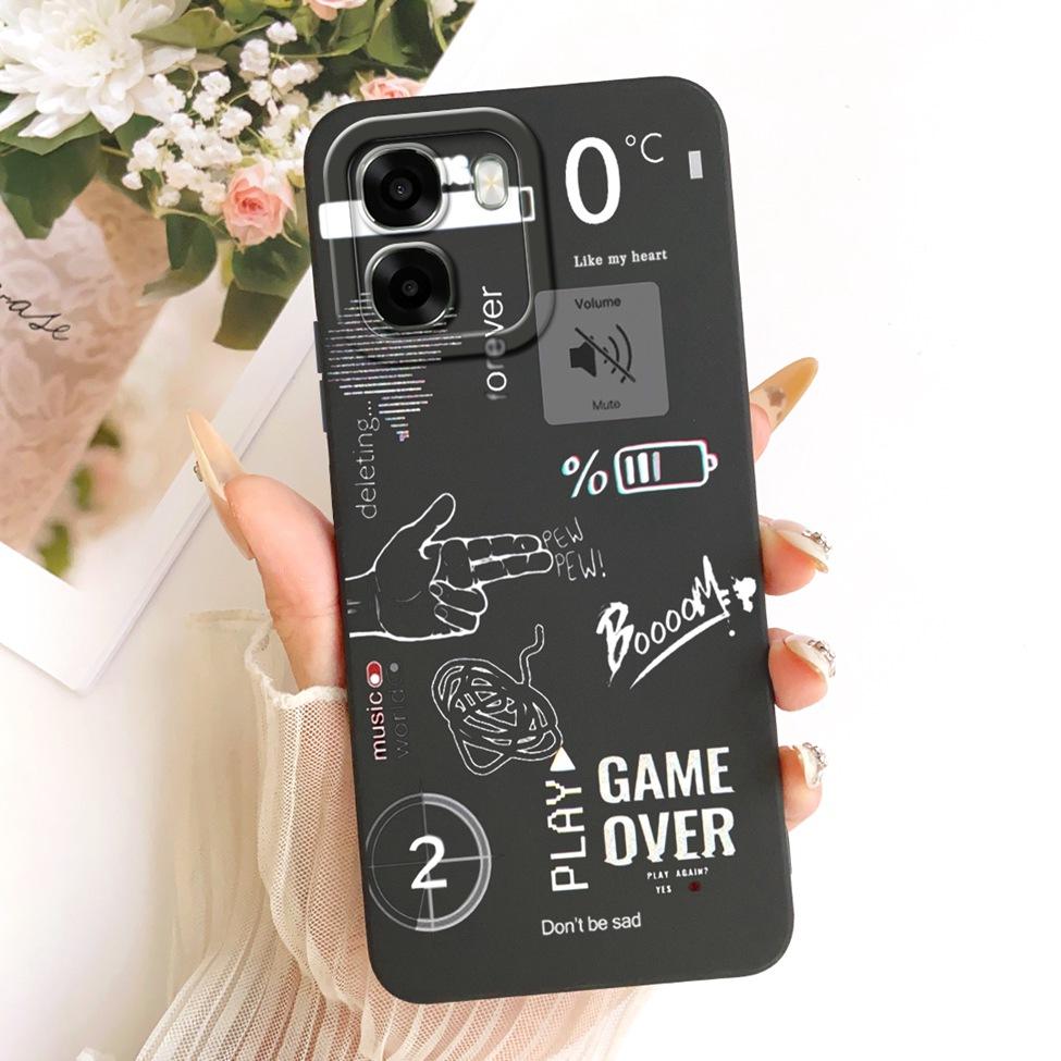 For Oppo A6x 4G CPH2819 5G CPH2783 Phone Case For Oppo A6x Cover Cute Kawaii Luxury Fashion Flowers Cool Painted Silicone Casing