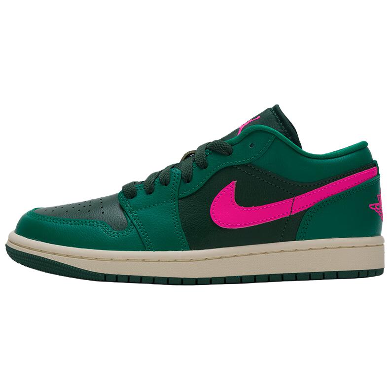 Air Jordan 1 Low Malachite Pink Blast Women Sneakers Green Coconut-Milk Fir DC0774300