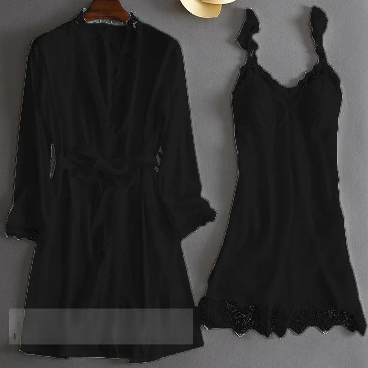 

Бордовый кружевной комплект свадебного платья невесты для подружки невесты, летняя женская пижама, кимоно, халат, сексуальное атласное домашнее платье, одежда для отдыха L