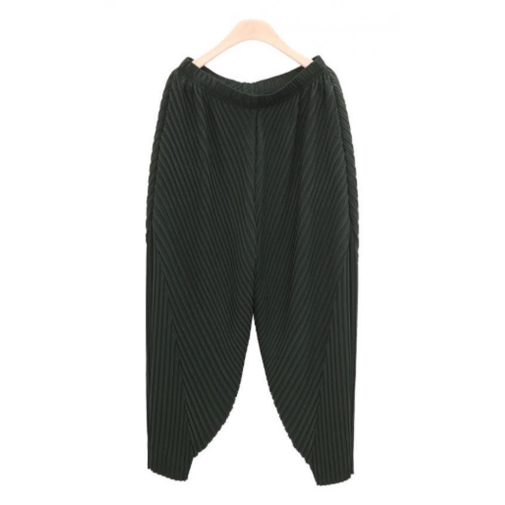 Shiz Madam Women S aSymmetrical pleatS Baggy pantS P92036