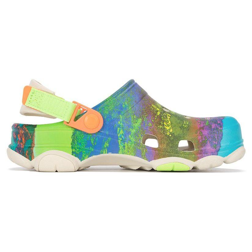 Crocs Eva Non-Slip Durable Sports Sandals Unisex Sandals White Multicolor 208604-90H